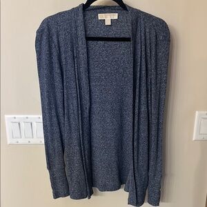 Michael Kors Women's Gray Open-Front Sweater